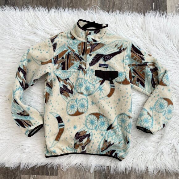 PATAGONIA Synchilla Snap-T Pullover Moon Owl XS - Picture 10 of 14